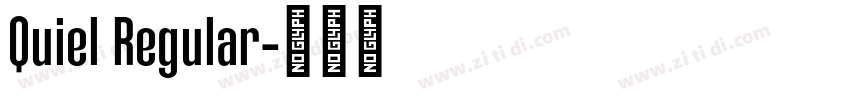 Quiel Regular字体转换